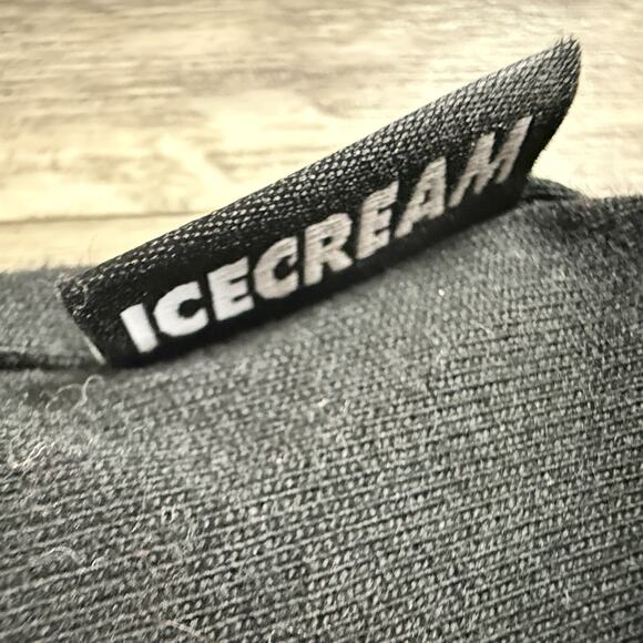 ICECREAM Black Graphic Logo T-Shirt Streetwear BBC Brand Tee XL (Pre-Owned) - Picture 6 of 8
